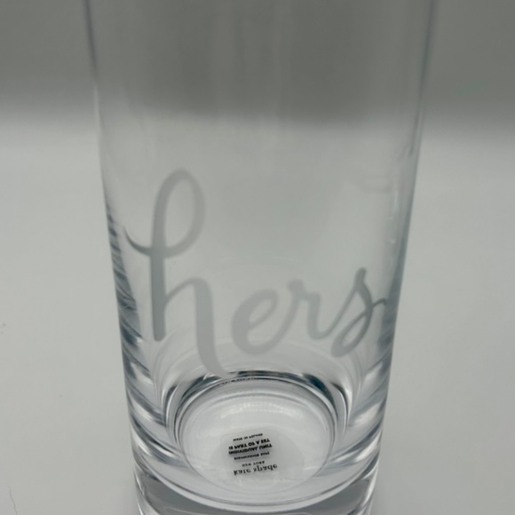 Kate Spade His & Hers Hiballs Set Of Two Lenox Crystal Glassware (New) - Picture 7 of 11